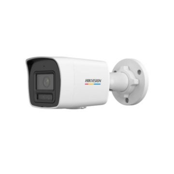 Camera supraveghere exterior IP cu iluminare duala Hikvision ColorVu DS-2CD1047G3H-LIUF/SL, 4 MP, 2.8 mm, microfon si difuzor, IR + lumina alba 30 m, stroboscop, alarma, slot card, PoE