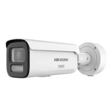 Camera supraveghere exterior IP cu iluminare duala Hikvision ColorVu DS-2CD2647G3-LIZSY, 4 MP, 2.8 - 12 mm, motorizat, IR / lumina alba 60 m, slot card, anti-coroziune, PoE