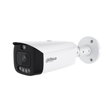 Camera supraveghere exterior IP Dahua WizColor TiOC PRO IPC-HFW3449T1-AS-PV-0280B-PRO, 4 MP, 2.8 mm, IR / Iumina alba 50 m, microfon si difuzor, slot card, alarma, IP67, PoE+