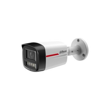 Camera supraveghere exterior IP Dahua WizColor WizSense IPC-HFW2649TL-S-LED-0280B-PRO, 6 MP, 2.8 mm, Lumina calda 50 m, microfon, slot card, PoE