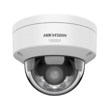 Camera supraveghere IP Dome cu iluminare duala Hikvision ColorVu DS-2CD2147G3-LIY, 4 MP, 2.8 mm, IR/lumina alba 30 m, slot card, anti-coroziune, PoE