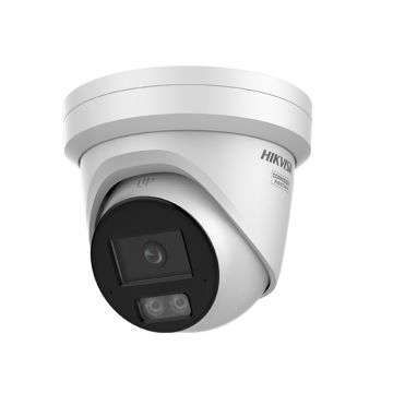 Camera supraveghere IP Dome cu iluminare duala Hikvison ColorVu DS-2CD2387G3-LI2UY, 8 MP, 2.8 mm, IR/Lumina alba 30 m, microfon dual, slot card, PoE