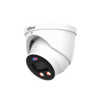 Camera supraveghere IP Dome Dahua WizSense WizColor DH-IPC-HDW3849H-AS-PV-PRO, 8 MP, 2.8 mm, IR/Lumina calda 30 m, microfon si difuzor, slot card, PoE