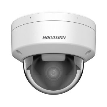 Camera supraveghere IP Dome Darkfighter Hikvision DS-2CD2186G2H-ISU, 8 MP, 4 mm, IR 30 m, slot card, microfon, clasificare om/vehicul, PoE