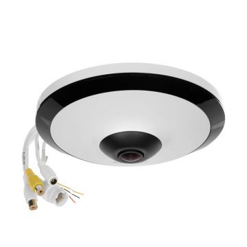 Camera supraveghere IP Dome Fisheye Dahua WizMind IPC-EW5541-AS, 5 MP, 1.4 mm, IR 10 m, microfon, slot card, detectie miscare, people counting, PoE