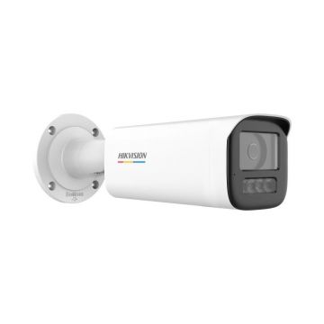 Camera supraveghere IP exterior cu iluminare duala Hikvision ColorVu DS-2CD1B47G2H-LIU(2.8MM), 4 MP, 2.8 mm, lumina alba/IR 50 m, microfon incorporat, PoE, detectare miscare