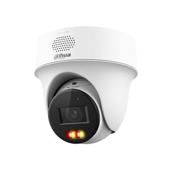 Camera supraveghere rotativa IP Speed Dome PT cu iluminare duala Dahua Active Deterrence IPC-PT1439H-PV-0280B, 4 MP, 2.8 mm, IR/Iumina alba 30 m, microfon si difuzor, protectie perimetrala, control aplicatie, PoE