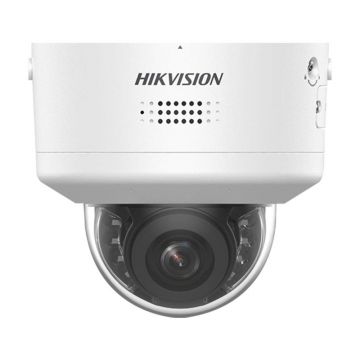 Camera supraveghere rotativa IP Speed Dome PTRZ Hikvision DarkFighter DS-2CD2766G2H-IPTRZS2U-SL, 6 MP, IR 40 m, 2.8 - 12 mm, slot card, microfon dual si difuzor, PoE, sirena, lumina stroboscopica
