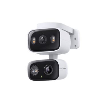Camera supraveghere smart PT wireless cu lentila duala Tp-Link Tapo Starlight C246D, 3 MP, 2.8 mm, 6 mm, IR, 12 m, microfon si difuzor, sirena 99 dB, slot card