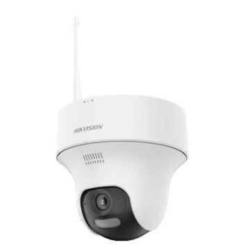 Camera supraveghere wireless IP Dome PT WiFi 6 Hikvision HiLook IPC-F120-LIDF/W, 2 MP, 2.8 mm, IR 20 m, lumina alba 15 m, microfon si difuzor, slot card