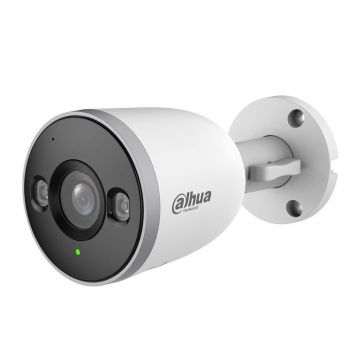 Camera supraveghere wireless IP WiFi 6 cu iluminare duala Dahua IPC-F3D-IL-0280B, 3 MP, 2.8 mm, IR/lumina alba 30 m, microfon, slot card, detectie om/vehicul AI, bluetooth
