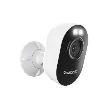 Camera supraveghere wireless IP WiFi 6 Dual Band Reolink Lumus Pro E450, 8 MP, IR 10 m, 2.8 mm, slot card, microfon si difuzor, night vision, detectie om/vehicul/animal, sirena, timelapse, Bluetooth