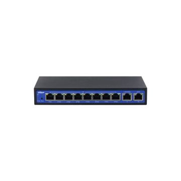Controller wireless Gigabit PoE Dahua EAC10-P, 10 porturi, buget 60 W, 500 Mbps, 10 AP-uri, 1000 utilizatori