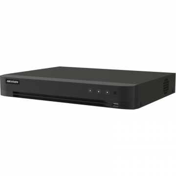 DVR Hikvision, 4 canale, Pana la 8MP, H.265 Pro+, 1 x Sata, Audio, PoC - IDS-7204HUHI-M1/PXT/4A+4/1ALM