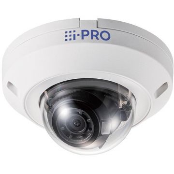 I-PRO Camera de supraveghere I-PRO WV-U2130LA, Full HD 2MP cu dom fix pentru utilizare in interior (senzor CMOS 1/2.7, imagini de 2 megapixeli, iluminare LED IR, vedere nocturna,  H.265,  mod coridor), Alb