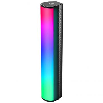 Lampa Foto-Video TL21C RGB LED 2500-8500K Magnetica Control prin Aplicatie 10W Negru