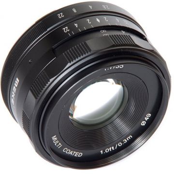 Meike Obiectiv manual Meike, 35mm, F1.7, pentru Nikon 1, Negru