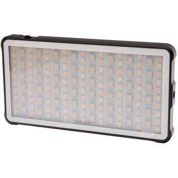 Patona Lampa video de buzunar, LED RGB, Patona cu baterie externa, Negru