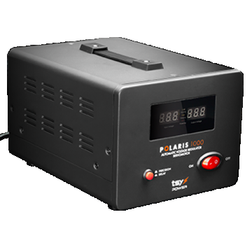 Regulator de tensiune cu servomotor, 1000VA, tensiune la intrare 150-260V, delay 6-180s AVR-POLARIS-1000VA