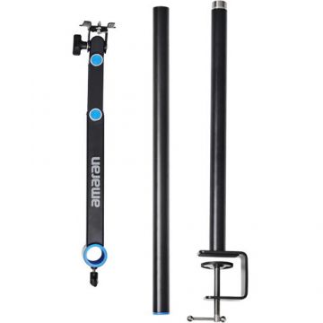 Amaran Suport Lampi cu Prindere Birou Amaran Desk Clamp Stand pentru Lampile Amaran Verge Black