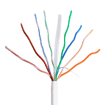 Cablu UTP, cat 6E, cupru integral, LSZH, cutie 305 metri, DCA - UNV UV-UTP6-300-BC24AWG-DCA-B-W