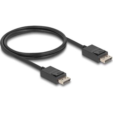 Cablu video DeLOCK DisplayPort 2.1 Male - DisplayPort Male, 16K, 80 Gbps, 1m, Negru