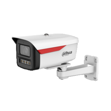 Camera IP Dahua Bullet, 4MP 2K, WizSense, WizColor, lumina calda 50m, PoE, microSD, IP67 - IPC-HFW2449M-S-LED-0600B-B-PRO