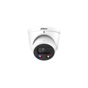 Camera IP Dahua Dome, 5MP, IR 30 m, Alarma, lentila 2.8mm, PoE, microfon dublu, difuzor, IP67 - IPC-HDW3549H-AS-PV-0280B-S5