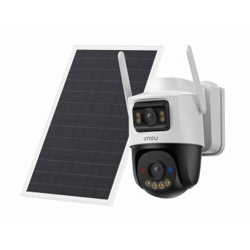 Camera supraveghere cu panou solar, baterie si slot card SIM 4G LTE Imou AOV Dual, 10MP (2x5MP), Wi-Fi 6, alarma, IR 25m, rotire si inclinare din aplicatie, audio bidirectional, slot microSD, IPC-SA70F-10M0T2-EU/FSP008