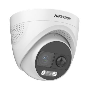 Camera supraveghere Dome Hikvision ColorVu DS-2CE72UF3T-PIRXO, 8 MP, 2.8 mm, IR 11m, lumina alba 20 m