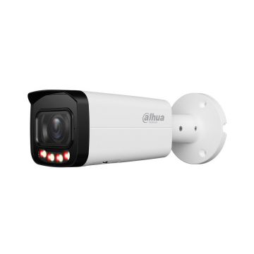 Camera supraveghere exterior IP motorizata cu iluminare duala Dahua WizSense IPC-HFW3849T-ZAS-IL, 8 MP, 2.7–13.5 mm, IR/lumina calda 60 m, microfon, slot card, PoE
