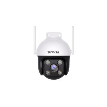 Camera supraveghere exterior wireless PT cu iluminare duala Tenda RH7-WCA, 4 MP, 4 mm, WiFi 2.4 GHz, IR/lumina alba 30 m, Full-Color, alarma, microfon si difuzor, auto-tracking, slot card