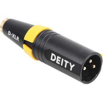 Deity Adaptor microfon Deity D-XLR de la jack 3.5mm la XLR, Negru-Galben