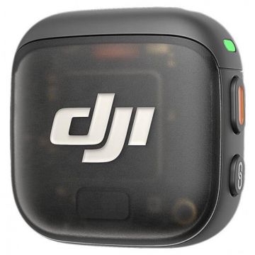 DJI Microfon (transmitator) wireless DJI Mic 3, Stocare interna, Negru