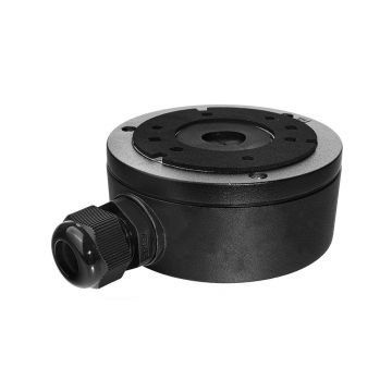 Doza de legatura din aluminiu pentru camere Hikvision DS-1280ZJ-XS/BK, negru
