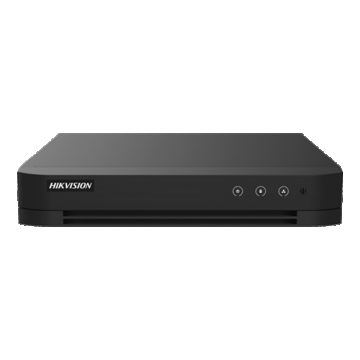 DVR AcuSense 4 canale, 5MP + 2 ch. IP 4K, Audio bidirectional, 1U - HIKVISION iDS-7204HUHI-M1-T