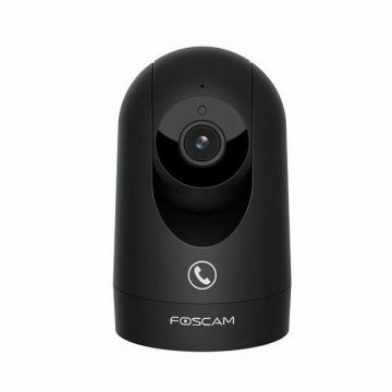 FOSCAM Camera de supraveghere Foscam WiFi R8M, 8MP, Rotativa cu microunde, Radar, Negru
