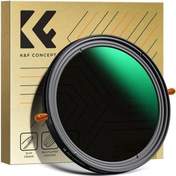 K&F&nbsp;Concept Filtru 2 in 1 K&F Concept ND2-ND32 and CPL 2 Lens Filter for Nano-Dazzle Series 37mm