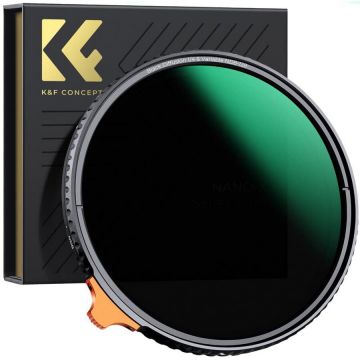 K&F&nbsp;Concept Filtru K&F Concept 52mm NANO-X ND2-32 MRC Black Diffusion 1/4 KF01.1809