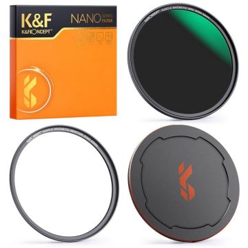 K&F&nbsp;Concept Filtru magnetic K&F Concept 62mm  NANO-X ND64 Series Neutral Density Lens Filter HD SKU.1740