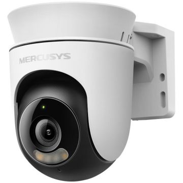 MERCUSYS Camera de supraveghere Wireless Mercusys MC510, Pan/Tilt 360 grade, 2K QHD 3MP, Color Night Vision, Detectarea si urmarirea persoanelor, Two-Way Audio, ONVIF, IP65