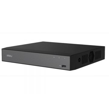 NVR IP Imou 10 canale, fara PoE, 4K UHD, AI detectie miscare/persoana/vehicul, 1xHDD slot pana la 16TB, NVR-N110-8A0E-P