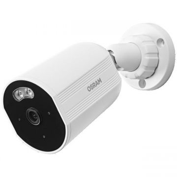 OSRAM Camera de supraveghere exterior Smart+ Wi-Fi (2.4 GHz) OSRAM, LAN, senzor, 4MP CMOS, 2K QHD, 2560x1440 px, IP67