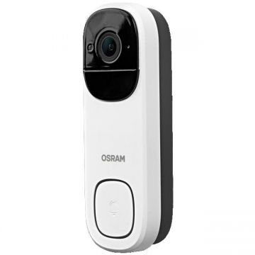 OSRAM Sonerie video inteligenta Smart+ Wi-Fi (2.4 GHz) OSRAM, 3MP CMOS, 2K QHD, 2304x1296px, functie noapte, USB-C, 1x5200mAh Lithium