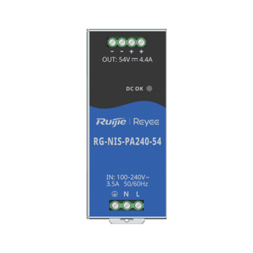 Sursa de alimentare in comutatie, 54V/4.4A, 240W, sina DIN - Ruijie Reyee RG-NIS-PA240-54