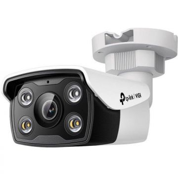 TP-LINK Camera de supraveghere exterior IP TP-Link Full Color VIGI C350(4mm), 5 MP, 4 mm, IR/Lumina alba 30 m, slot card, microfon, PoE