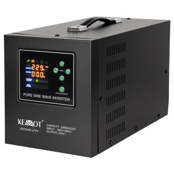 UPS pentru centrale, sinus pur, 2000VA/1400W 24V - Kemot URZ3428-LFP4