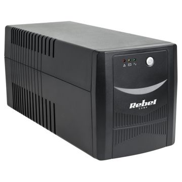 UPS Rebel, 1000VA/600W, 4 prize, cu baterie, KOM0553