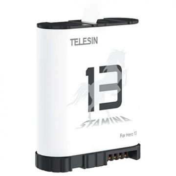 Accesoriu Camera Video Actiune compatibila cu GoPro Hero 13, 1950 mAh, 4.4V, Alb