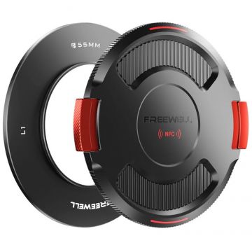 Accesoriu Camera Video Actiune compatibile cu Real Locking VND/CPL, 55mm, Negru